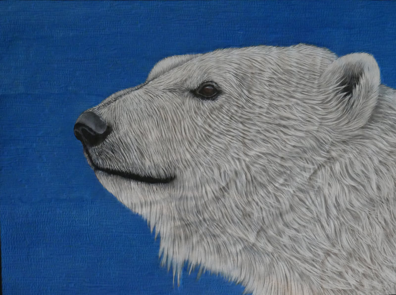 polar bear, bear, Alaska, Canada, quilt, art quilt, art,